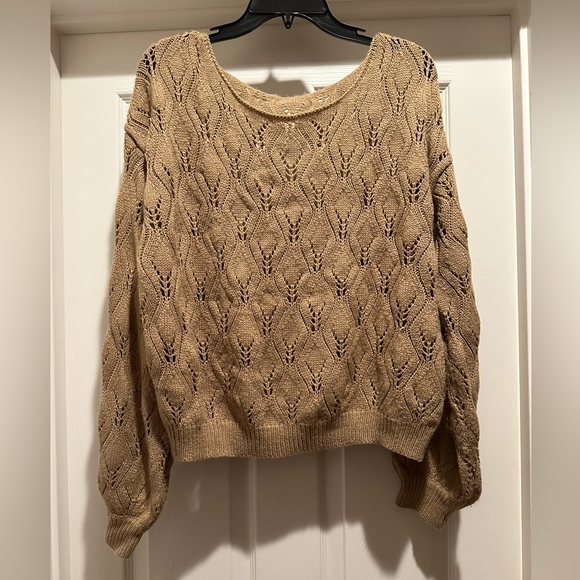 CUPSHE, size S, tan sweater - Picture 1 of 4